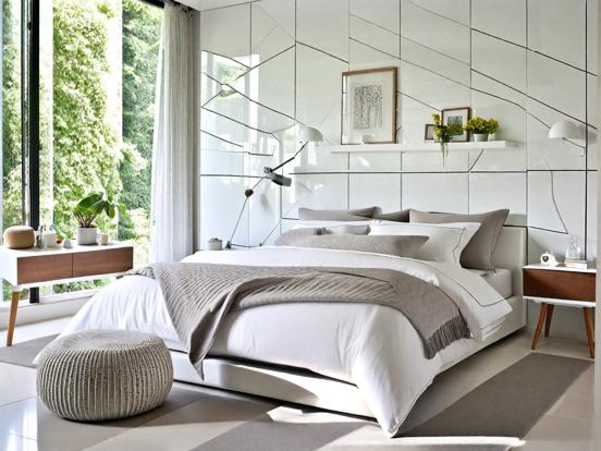 Serene bedroom with decor