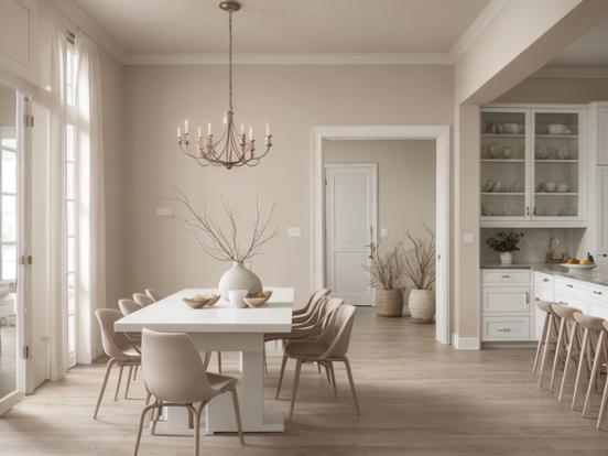 earthy neutrals dining room