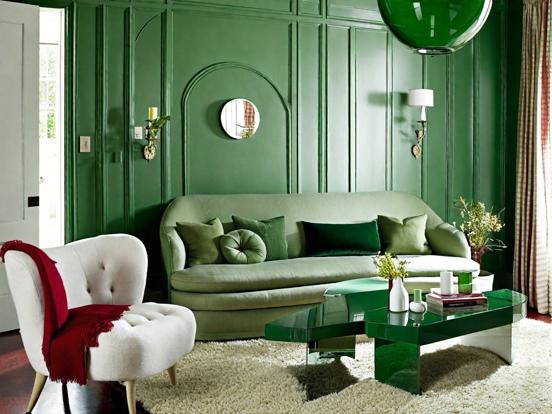 Green and Red Living Room Ideas