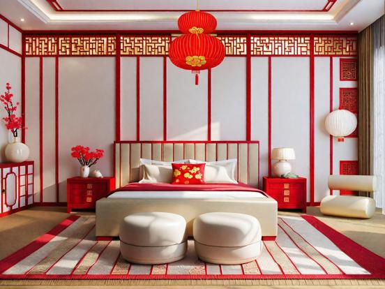 modern chinese bedroom design