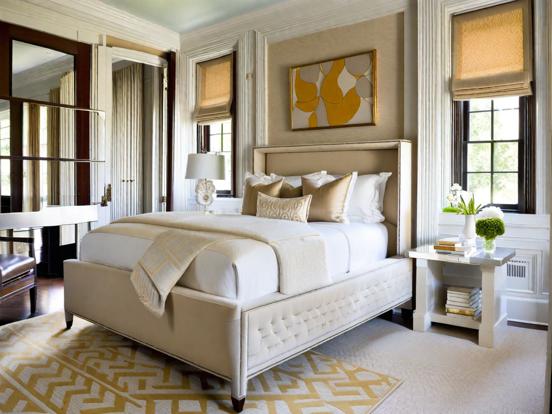 Serene cream gold bedroom