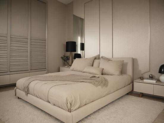 Serene cream bedroom decor