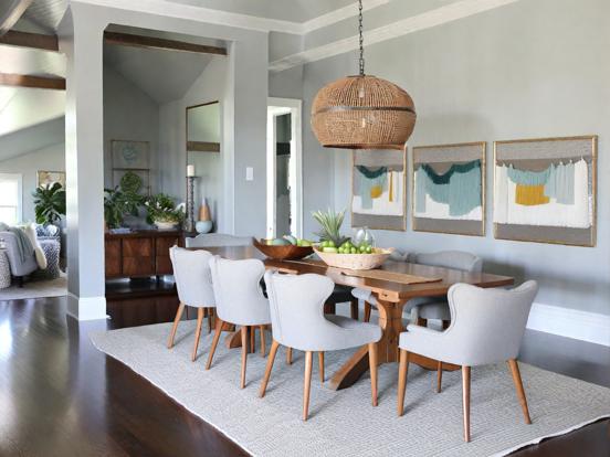 Closeup dining table Nate Berkus