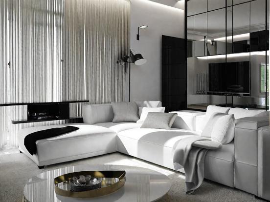 Luxury condo living room