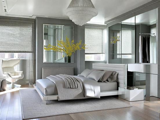 Serene grey bedroom decor