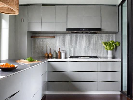 Luxury kitchen wood floor