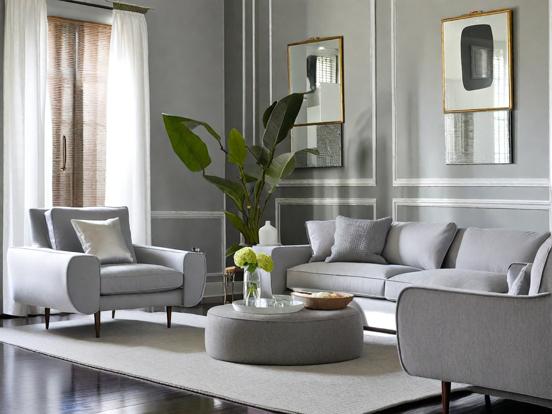 Grey Ian Hubert style living room