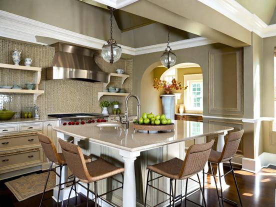 Luxury kitchen center island