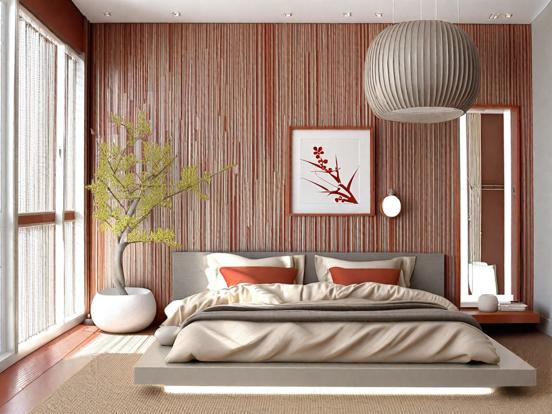 Serene Asian style bedroom