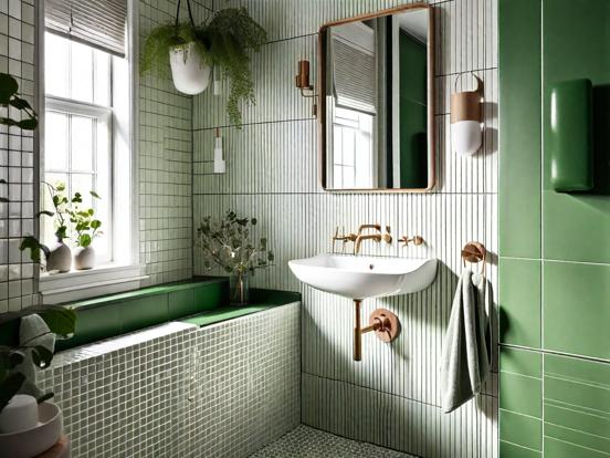 Green gold premium bathroom