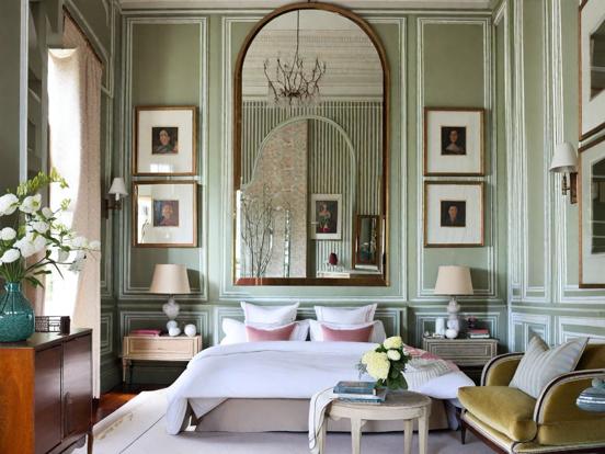 Parisian hotel style bedroom