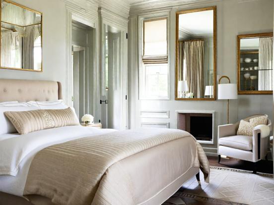 Serene neoclassical bedroom