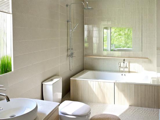 Modern premium bathroom interior