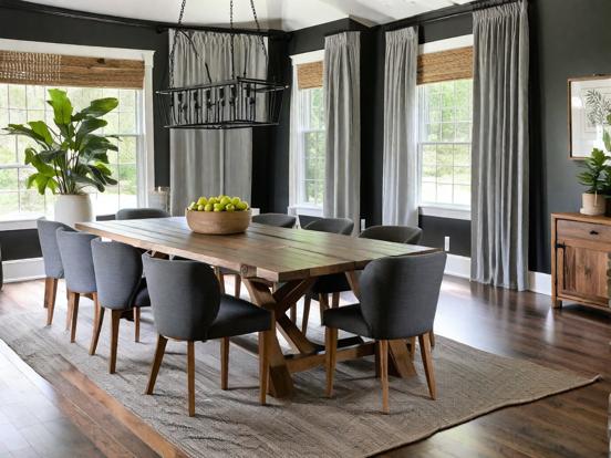 Dark Nate Berkus dining set