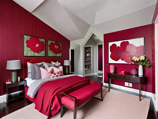 Red Cherry Guest Room Ideas