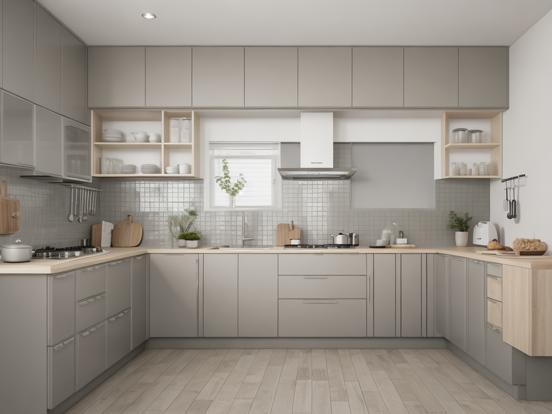 Luxury kitchen 3D close-up