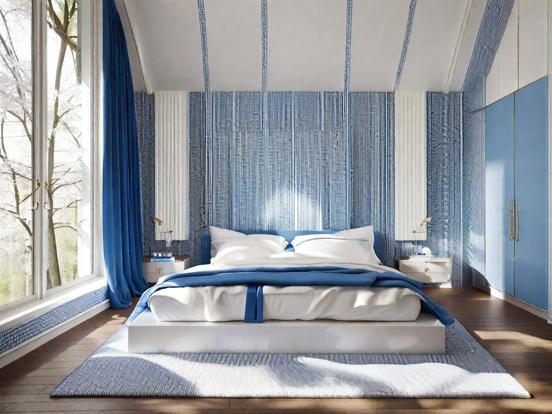 Elegant Blue and White Bedroom Ideas