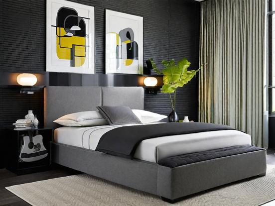 Serene gray bedroom decor