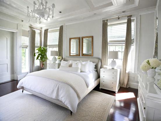 Serene neoclassical bedroom