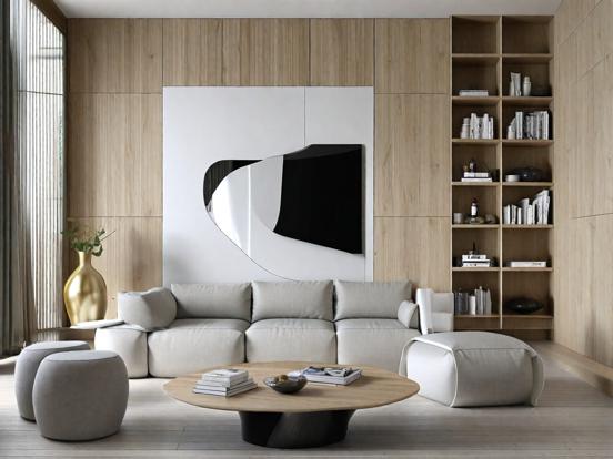 Modern minimalist living room