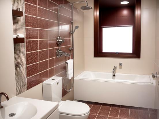 Modern bathroom with premium tiles