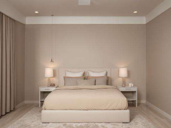 Serene cream bedroom decor