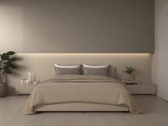 Serene minimalist bedroom