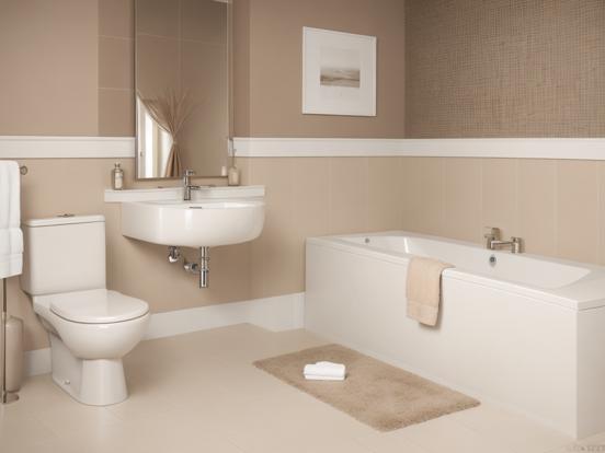 Premium beige bathroom design