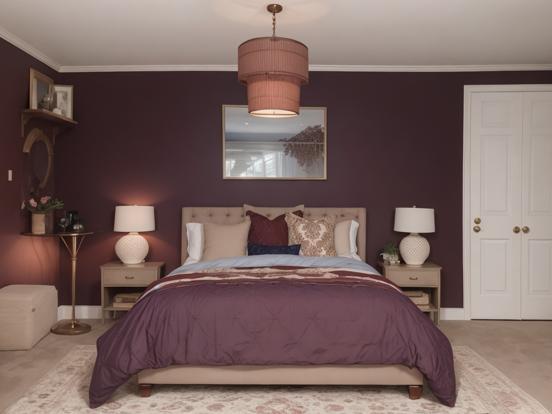 Purple dungeon bedroom decor