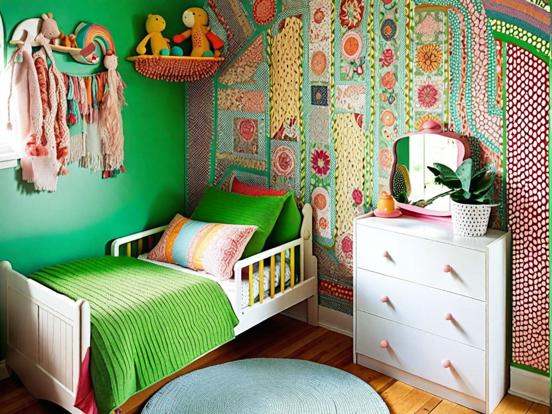 Bright colorful child's bedroom