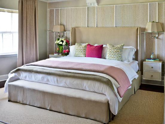 Pink gold serene girly bedroom