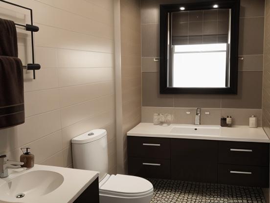 Modern premium bathroom interior