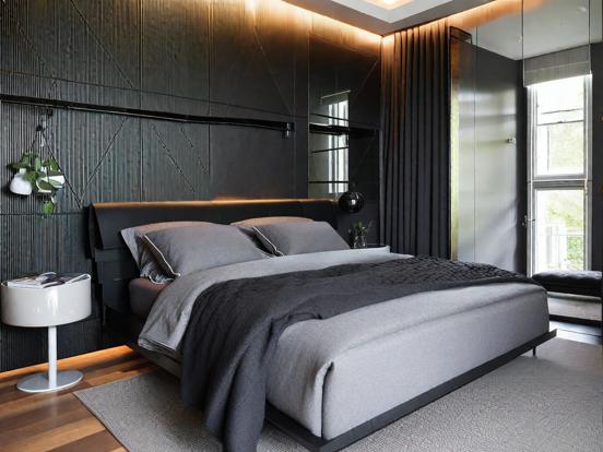 Dark bedroom with Peugeot Onyx