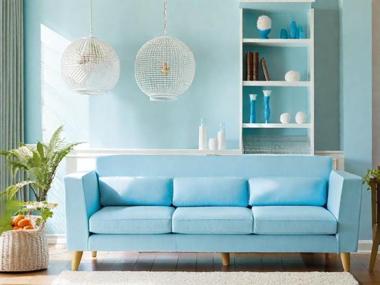 skyblue sofa