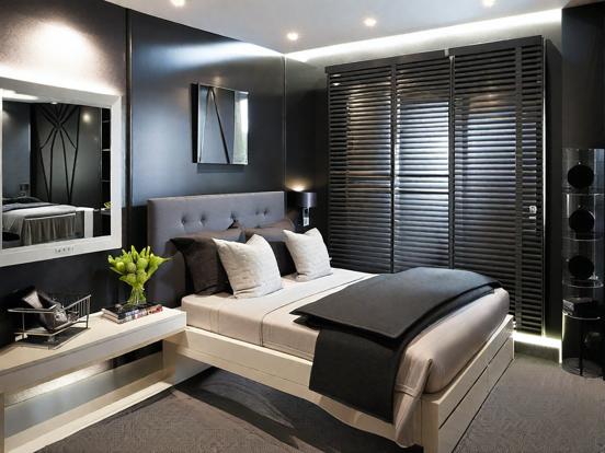 Serene grey bedroom decor