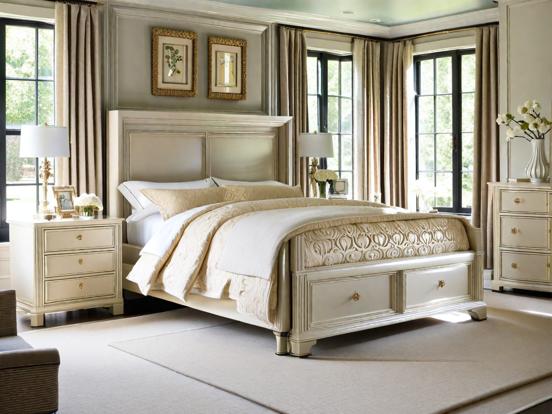 Serene neoclassical bedroom