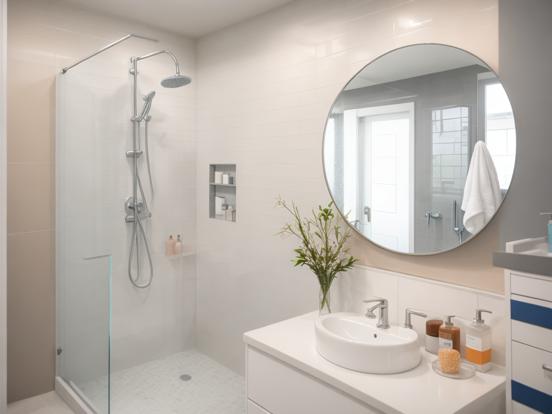 Modern premium bathroom interior