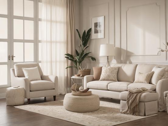 earthy neutrals living room