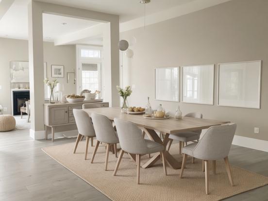 Minimalist dining room decor