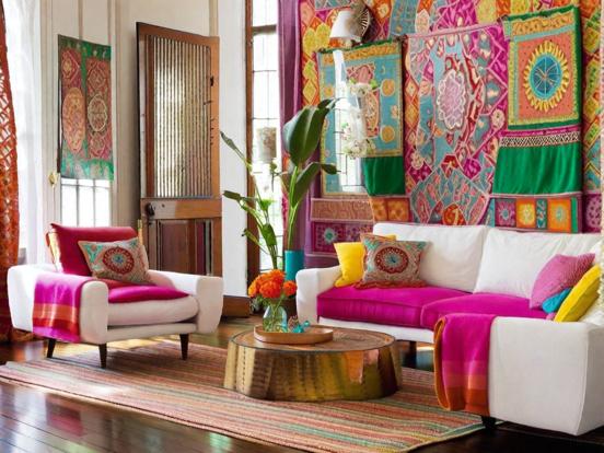 bohemian living room