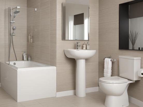 Modern premium bathroom interior