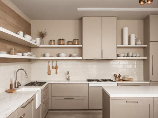 Kitchen with sink stove cabinets