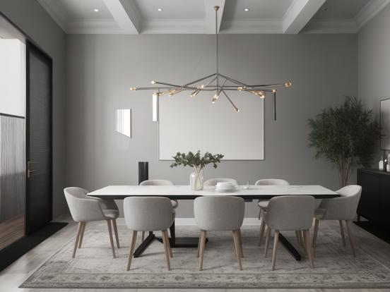 Minimal dining room design