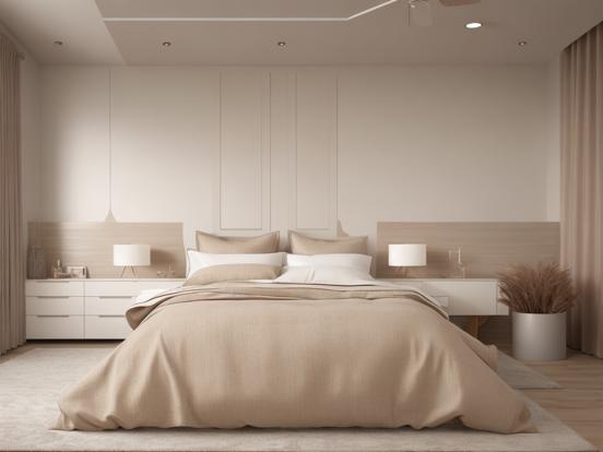 Serene minimalist bedroom