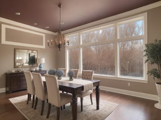 Elegant dining room with decor