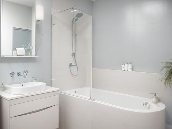 White bathtub sink modern bathroom