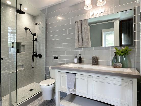 Modern bathroom with premium features