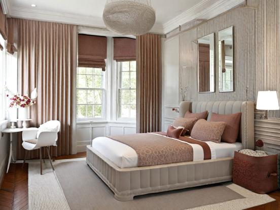 Serene elegant bedroom decor