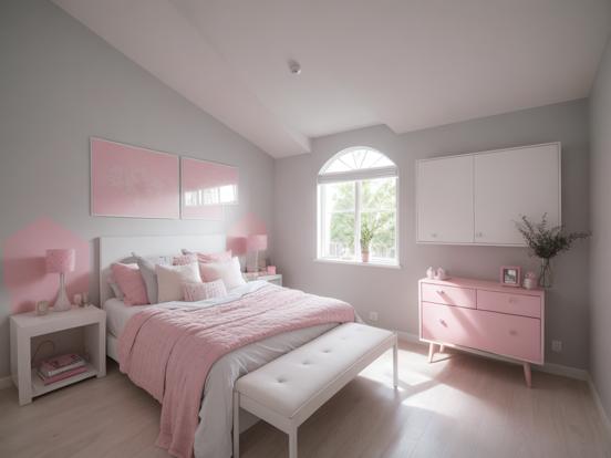 Pink and Grey Guest Room Ideas