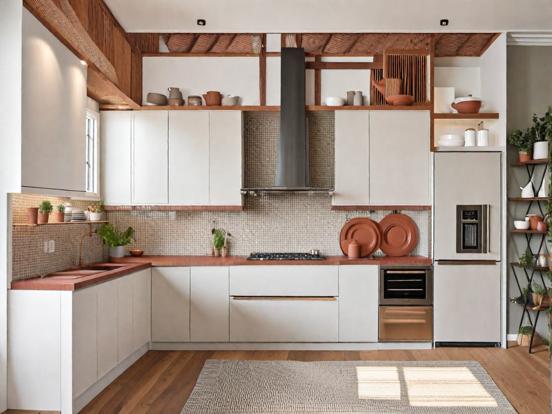 Compact loft kitchen design